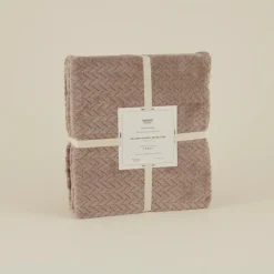 Leaves Wellsoft Blanket, Double, 200x220cm, Stone Throws & Blankets