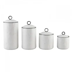 Sale Lina 4 Piece Porcelain Spice Jar Set, Multi Spice Racks|Spice Jars