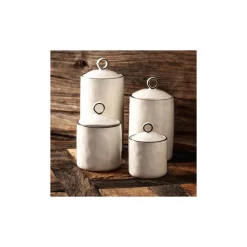 Sale Lina 4 Piece Porcelain Spice Jar Set, Multi Spice Racks|Spice Jars
