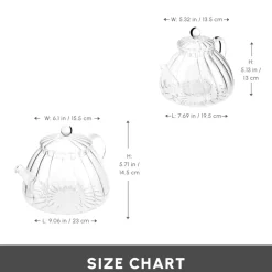 Discount Lori Borosilicate Glass Teapot Set, Transparent Turkish Coffee Pots|Turkish Teapots
