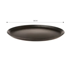 Online Love of Kitchen Biogranite Pizza Tray, 32cm, Black Pans