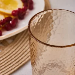 Sale Luminous 7-Piece Tumbler Glass Set, Amber Tumbler Glasses