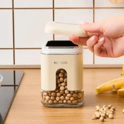 Online Luminous Storage Jar, 480ml, Cream Storage Jars