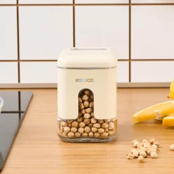 Online Luminous Storage Jar, 480ml, Cream Storage Jars