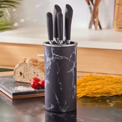 Hot Marble 5 Piece Knife Block Set, Knife Sets