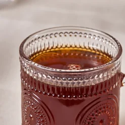 Outlet Margo 6-Piece Glass Turkish Tea Set for 6 People, 155ml, Transparent Turkish Tea Sets