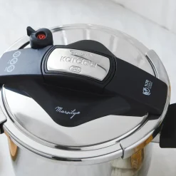 Outlet Marsilya Stainless Steel Induction Pressure Cooker Set, 7L, Silver Black Pressure Cooker|Induction Cookware
