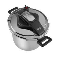 Outlet Marsilya Stainless Steel Induction Pressure Cooker Set, 7L, Silver Black Pressure Cooker|Induction Cookware