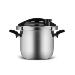 Outlet Marsilya Stainless Steel Induction Pressure Cooker Set, 7L, Silver Black Pressure Cooker|Induction Cookware