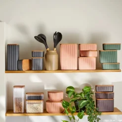 Outlet Massimo Storage Container, 0.9L, Transparent Brown Storage Containers