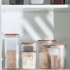 Outlet Massimo Storage Container, 0.9L, Transparent Brown Storage Containers