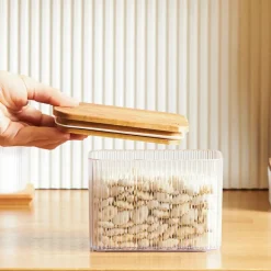 Massimo Storage Container, 1L, Transparent Brown Storage Containers