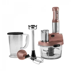 Outlet Mastermaid ProSteel Glass 8 in 1 Food Processor, 2500W, Rosegold Food Processors