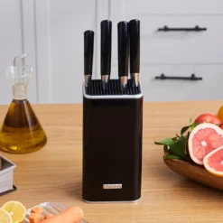 Discount Mastersharp 6-Piece Stainless Steel Knife Set, 30cm, Black Knife Sets