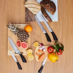 Discount Mastersharp 6-Piece Stainless Steel Knife Set, 30cm, Black Knife Sets