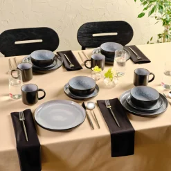 Clearance Messina Reactive Glaze 16-Piece Dinner Set for 4 People, Multi See All Dinner Sets|Reactive Glaze Dinner Sets