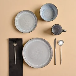 Clearance Messina Reactive Glaze 16-Piece Dinner Set for 4 People, Multi See All Dinner Sets|Reactive Glaze Dinner Sets
