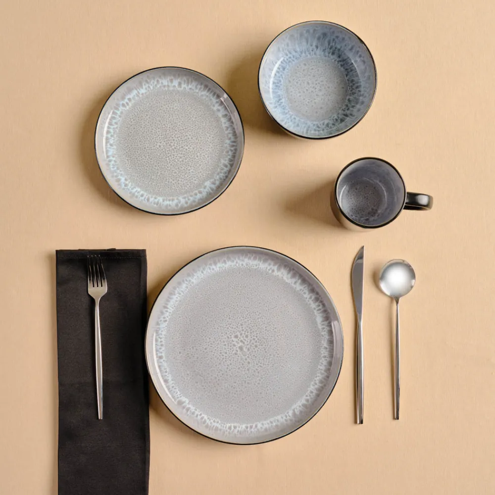 Clearance Messina Reactive Glaze 16-Piece Dinner Set for 4 People, Multi See All Dinner Sets|Reactive Glaze Dinner Sets