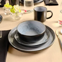 Clearance Messina Reactive Glaze 16-Piece Dinner Set for 4 People, Multi See All Dinner Sets|Reactive Glaze Dinner Sets