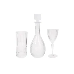 Outlet Milan 25 Piece Glass Set for 12 People, Transparent Mixed Glass Sets