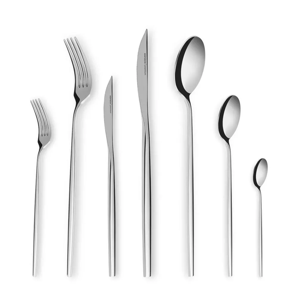 Sale Mild 84-Piece 316+ Stainless Steel Cutlery Set for 12 People, Silver Cutlery Sets