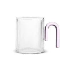 Clearance Miracle Glass Mug, 320ml, Pink Mugs