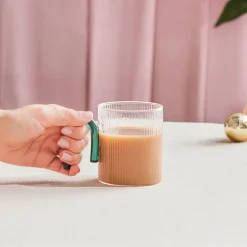 Sale Miracle Glass Mug, 320ml, Green Mugs