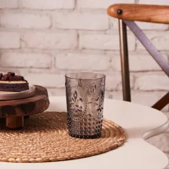 Hot Moise Acrylic Tumbler Glass, 400ml, Anthratice Tumbler Glasses