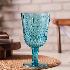 Outlet Moise Acrylic Wine Glass, 450ml, Blue Wine And Champagne Glasses