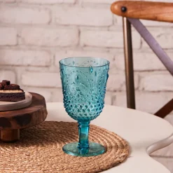 Outlet Moise Acrylic Wine Glass, 450ml, Blue Wine And Champagne Glasses