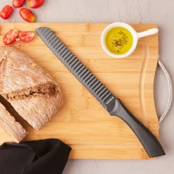 Hot Momentum Bread Knife, 20cm, Black Individual Knives