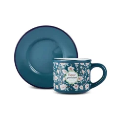 Hot Monet 8-Piece Stoneware Espresso Turkish Coffee Cup Set for 4 People, 60ml, Multi Espresso & Turkish Coffee Cup Sets