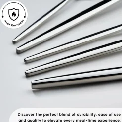 Outlet Moongate 84-Piece 316+ Stainless Steel Cutlery Set for 12 People, Silver Cutlery Sets