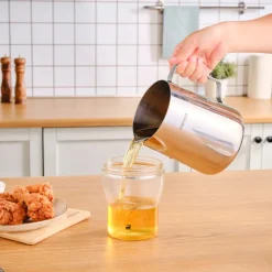 Online Mutfaksever Stainless Steel Frying Pot, 2L, Silver Pots