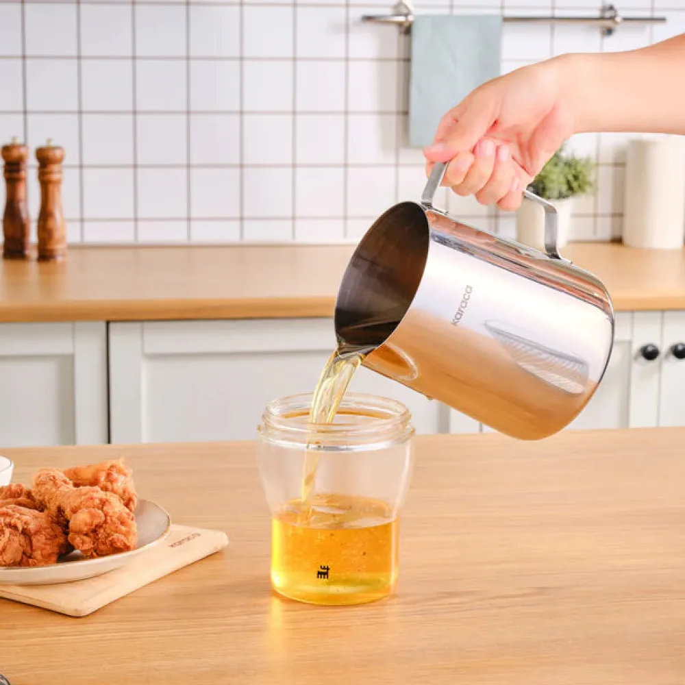 Online Mutfaksever Stainless Steel Frying Pot, 2L, Silver Pots