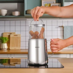 Online Mutfaksever Stainless Steel Frying Pot, 2L, Silver Pots