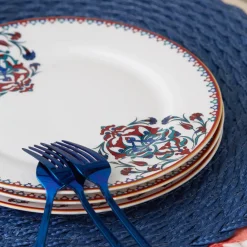 Sale Nakkaş 18 Piece Porcelain Serveware Set for 6 People, 19cm, White Multi See All Serveware Sets