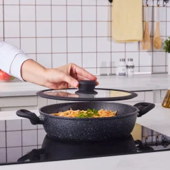 New Nebula Granite 7-Piece Non-Stick Induction Cookware Set, Biogranite Cookware Sets