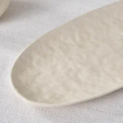 Sale Nebula Stoneware Serving Platter, 29cm, Beige Serving Platters