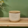 Nebula Stoneware Storage Container, 8cm, Beige Storage Containers