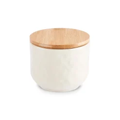 Nebula Stoneware Storage Container, 8cm, Beige Storage Containers