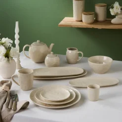 Nebula Stoneware Storage Container, 8cm, Beige Storage Containers