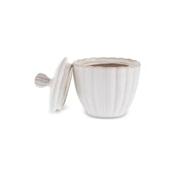 Hot New Daisy Stoneware Sugar Bowl, 230ml, White Storage Jars