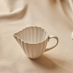 Online New Daisy Stoneware Milk Jug, 150ml, White Cafetieres