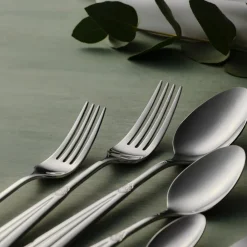 New New Mantilla 84-Piece Stainless Steel Cutlery Set for 12 People, Platin Cutlery Sets