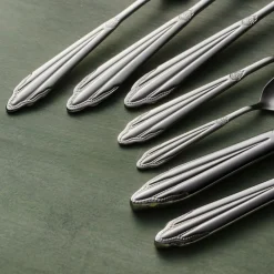 New New Mantilla 84-Piece Stainless Steel Cutlery Set for 12 People, Platin Cutlery Sets