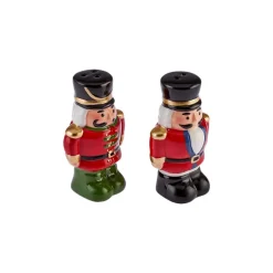 New New Year Christmas Nutcracker Salt and Pepper Shaker, 10cm, Multi Salt And Pepper Shakers