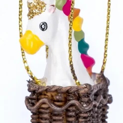 Outlet New Year Christmas Baloon Glass Tree Decoration, 6.9cmx6.9cmx18cm, Multi Ornaments