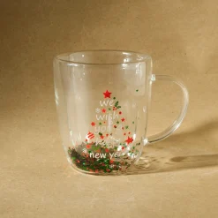 Outlet New Year Christmas Pia Double Trimmed Tree Mug, 350ml, Mugs