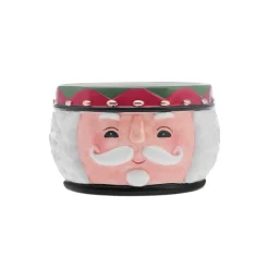 Outlet New Year Christmas Nutcracker Dipping Dish, 12cm, White Multi Bowls